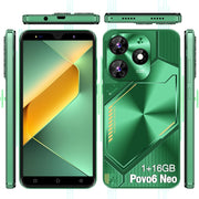 Povo6 Neo / DP29, 1GB+16GB, Face Identification, 5.0 inch Android 8.1 MTK6580M Quad Core, Network: 3G, Dual SIM, Plug:US Plug(Green)