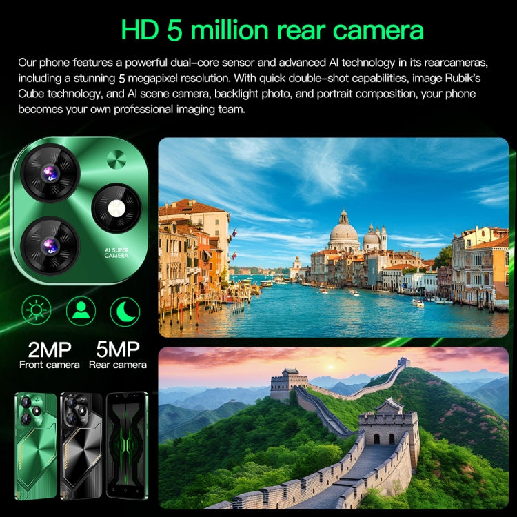Povo6 Neo / DP29, 1GB+16GB, Face Identification, 5.0 inch Android 8.1 MTK6580M Quad Core, Network: 3G, Dual SIM, Plug:AU Plug(Green)