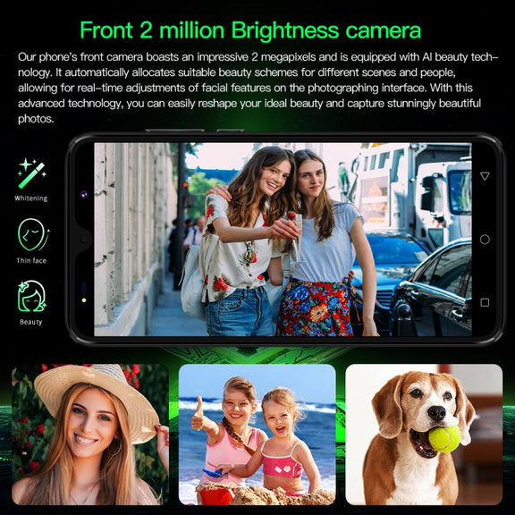 Povo6 Neo / DP29, 1GB+16GB, Face Identification, 5.0 inch Android 8.1 MTK6580M Quad Core, Network: 3G, Dual SIM, Plug:AU Plug(Black)
