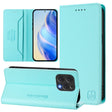 For DOOGEE N55 Plus RC01 Dual-Folded Magnetic Suction RFID Leather Phone Case(Mint Green) - Doogee Cases by PMC TechLife | Online Shopping South Africa | PMC TechLife | Buy Now Pay Later Mobicred