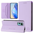For Ulefone Note 14 RC01 Dual-Folded Magnetic Suction RFID Leather Phone Case(Light Purple) - free shipping - PMC TechLife - Order now!