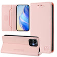 For Ulefone Note 16 Pro RC01 Dual-Folded Magnetic Suction RFID Leather Phone Case(Pink) - free shipping - PMC TechLife - Order now!