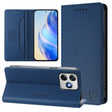 For Ulefone Note 18 Ultra 5G RC01 Dual-Folded Magnetic Suction RFID Leather Phone Case(Dark Blue) - free shipping - PMC TechLife - Order now!