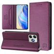 For Ulefone Note 18 Ultra 5G RC01 Dual-Folded Magnetic Suction RFID Leather Phone Case(Violet) - Ulefone Cases by PMC TechLife | Online Shopping South Africa | PMC TechLife | Buy Now Pay Later Mobicred