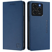 For Ulefone Note 20 Pro RC01 Dual-Folded Magnetic Suction RFID Leather Phone Case(Dark Blue)