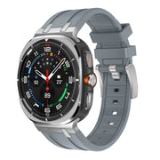 For Samsung Galaxy Watch Ultra 47mm AP Series Liquid Silicone Watch Band(Silver Grey)