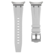 For Samsung Galaxy Watch Ultra 47mm AP Series Liquid Silicone Watch Band(Silver White)