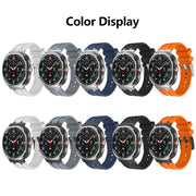 For Samsung Galaxy Watch Ultra 47mm AP Series Liquid Silicone Watch Band(Silver Grey)