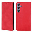 For Samsung Galaxy S25+ 5G Skin Feel Magnetic Leather Phone Case(Red) - Galaxy S25+ 5G Cases by PMC Jewellery | Online Shopping South Africa | PMC Jewellery | Buy Now Pay Later Mobicred