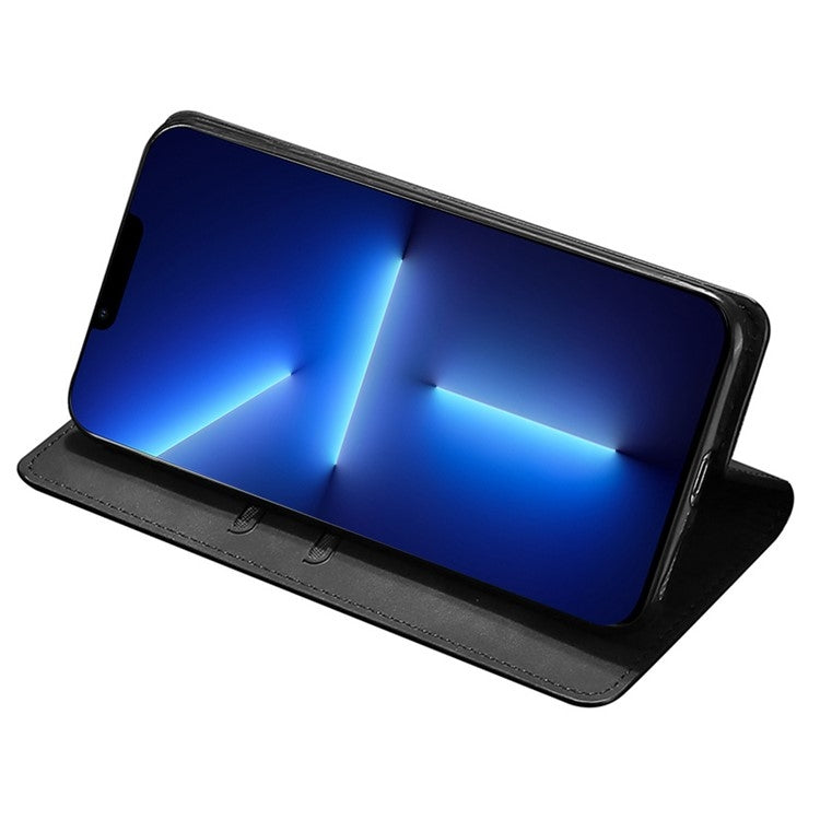 For Samsung Galaxy S25+ 5G Skin Feel Magnetic Leather Phone Case(Black)