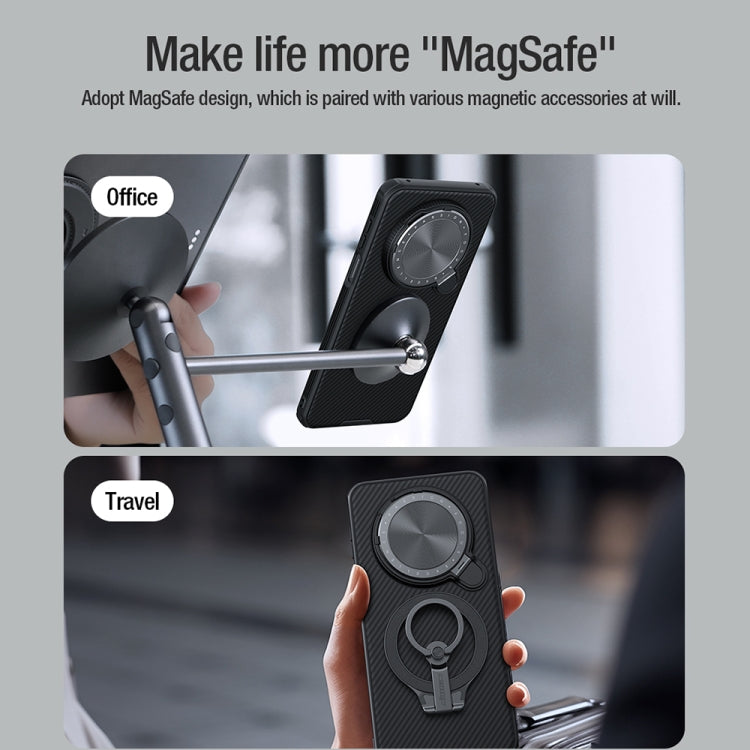 For Huawei Mate 70 NILLKIN CamShield Prop MagSafe Magnetic PC Phone Case(Black)