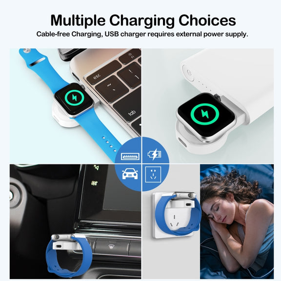 For Apple Watch Series A13 Portable Wireless Charger(White)
