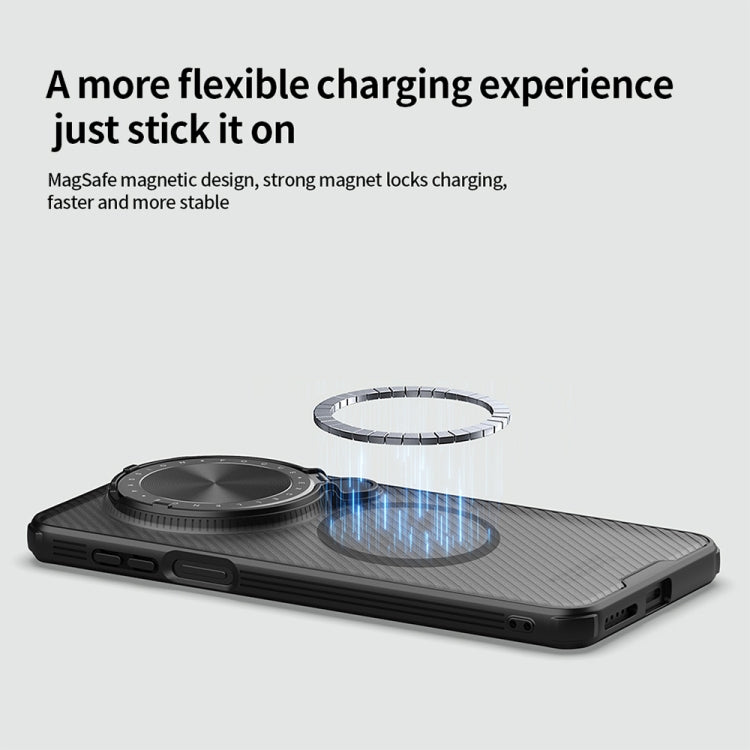 For Huawei Mate 70 NILLKIN CamShield Prop MagSafe Magnetic Translucent PC Phone Case(Black)