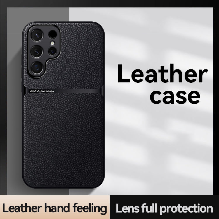 For Samsung Galaxy S25 Ultra 5G Litchi Leather Magnetic Full Coverage Shockproof Phone Case(Red)