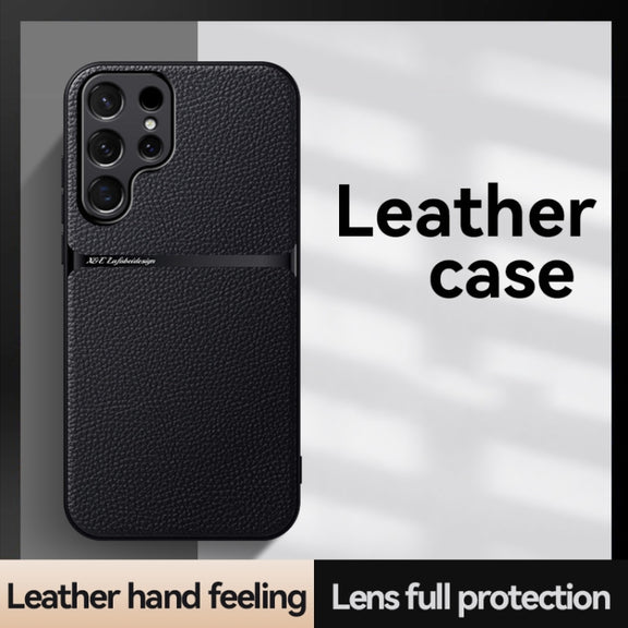 For Samsung Galaxy S25 Ultra 5G Litchi Leather Magnetic Full Coverage Shockproof Phone Case(Red)
