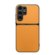 For Samsung Galaxy S25 Ultra 5G Litchi Leather Magnetic Full Coverage Shockproof Phone Case(Yellow) - Galaxy S25 Ultra 5G Cases by PMC Jewellery | Online Shopping South Africa | PMC Jewellery | Buy Now Pay Later Mobicred
