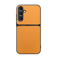 For Samsung Galaxy S25+ 5G Litchi Leather Magnetic Full Coverage Shockproof Phone Case(Yellow) - Galaxy S25+ 5G Cases by PMC Jewellery | Online Shopping South Africa | PMC Jewellery | Buy Now Pay Later Mobicred