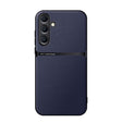 For Samsung Galaxy S25+ 5G Litchi Leather Magnetic Full Coverage Shockproof Phone Case(Navy Blue) - free shipping - PMC Jewellery - Order now!