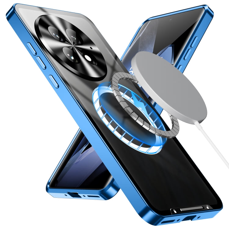For OnePlus 13 MagSafe Magnetic Frosted Metal Phone Case(Blue)