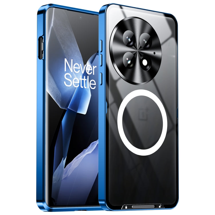 For OnePlus 13 MagSafe Magnetic Frosted Metal Phone Case(Blue)