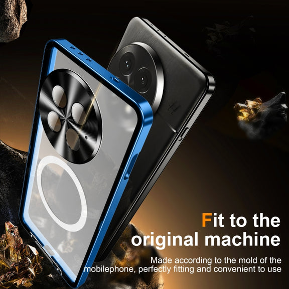For OnePlus 13 MagSafe Magnetic Frosted Metal Phone Case(Blue)