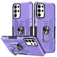 For Samsung Galaxy S25 Ultra 5G Ring Holder Armor Hybrid Phone Case(Purple) - free shipping - PMC Jewellery - Order now!