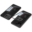 For  ASUS ROG Phone 9 Pro Snap Buckle Metal Frame Glass Back Panel Phone Case(Black) - ASUS Cases by PMC TechLife | Online Shopping South Africa | PMC TechLife | Buy Now Pay Later Mobicred