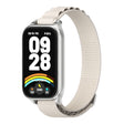 For Xiaomi Smart Band 9 Active / Redmi Band 3 Mijobs Metal Shell Nylon Watch Band(Grey Silver) - free shipping - PMc TechLife - Order now!