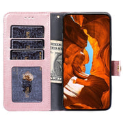For Samsung Galaxy S25 5G Zipper Bag Leather Phone Case(Rose Gold)