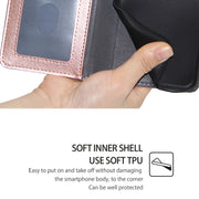 For Samsung Galaxy S25 5G Zipper Bag Leather Phone Case(Rose Gold)