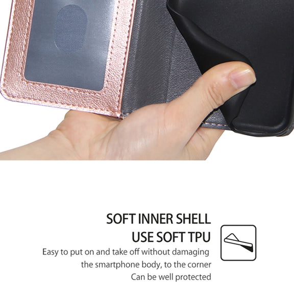 For Samsung Galaxy S25 5G Zipper Bag Leather Phone Case(Rose Gold)