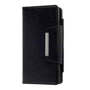 For Samsung Galaxy S25+ 5G Multifunctional 7-Card Wallet Leather Phone Case(Black)