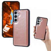 For Samsung Galaxy S25+ 5G Multifunctional 7-Card Wallet Leather Phone Case(Rose Gold)