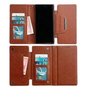 For Samsung Galaxy S25 5G Multifunctional 7-Card Wallet Leather Phone Case(Brown)