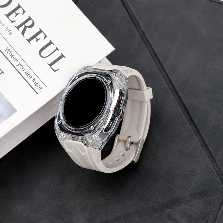 For Samsung Galaxy Watch Ultra 47mm / Ultra 2025 Modified PC Hybrid TPU Watch Case Band(Starlight Transparent)