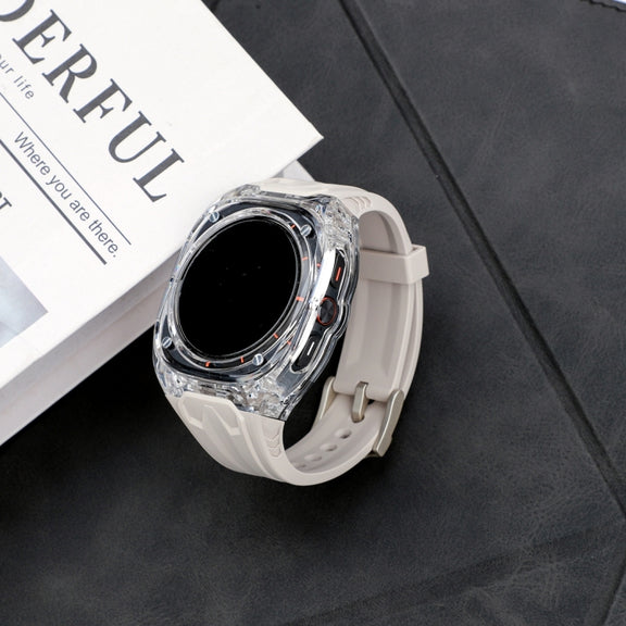 For Samsung Galaxy Watch Ultra 47mm / Ultra 2025 Modified PC Hybrid TPU Watch Case Band(Starlight Transparent)