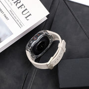 For Samsung Galaxy Watch Ultra 47mm / Ultra 2025 Modified PC Hybrid TPU Watch Case Band(Starlight Transparent)