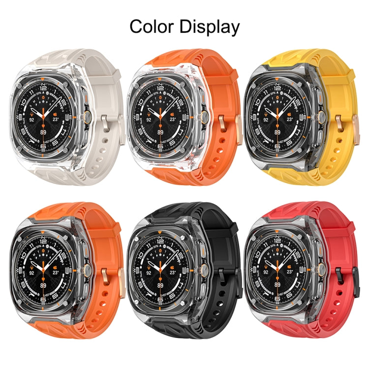 For Samsung Galaxy Watch Ultra 47mm / Ultra 2025 Modified PC Hybrid TPU Watch Case Band(Starlight Transparent)