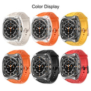 For Samsung Galaxy Watch Ultra 47mm / Ultra 2025 Modified PC Hybrid TPU Watch Case Band(Starlight Transparent)