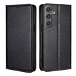For Samsung Galaxy S25 5G Gloss Oil Solid Color Magnetic Leather Phone Case(Black) - Galaxy S25 5G Cases by PMC Jewellery | Online Shopping South Africa | PMC Jewellery | Buy Now Pay Later Mobicred