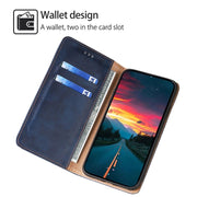 For Samsung Galaxy S25+ 5G Gloss Oil Solid Color Magnetic Leather Phone Case(Blue)