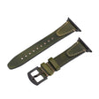 For Apple Watch 46mm / 49mm / 45mm / 44mm U-shape Genuine Leather Watch Band(Green) - Watch Bands by PMc TechLife | Online Shopping South Africa | PMc TechLife | Buy Now Pay Later Mobicred