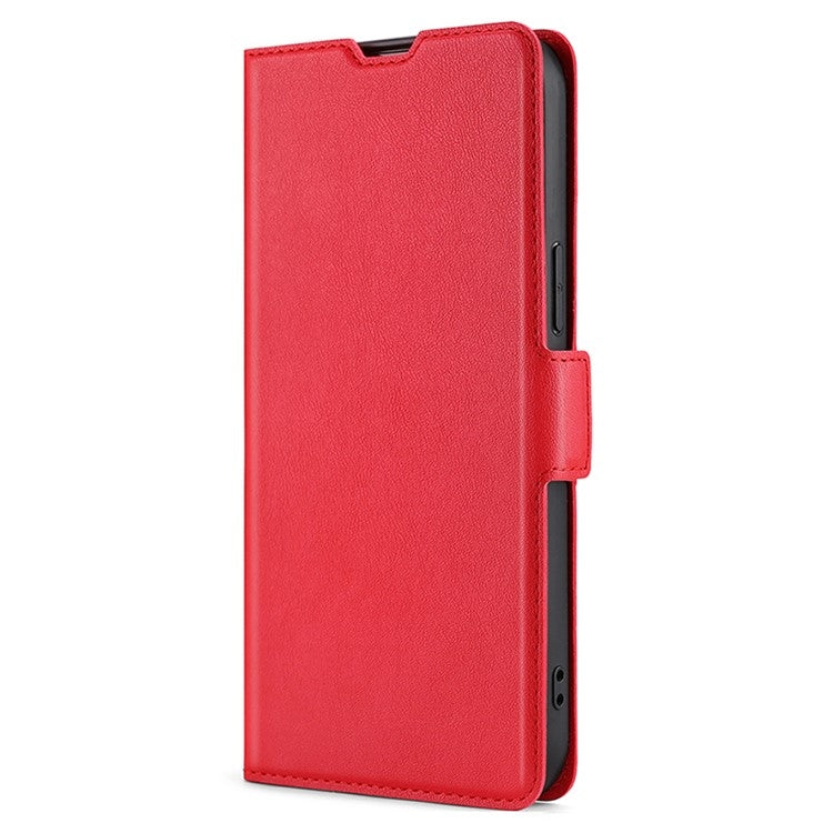 For Samsung Galaxy S25+ 5G Ultra-thin Voltage Side Buckle Horizontal Flip Leather Phone Case(Red)