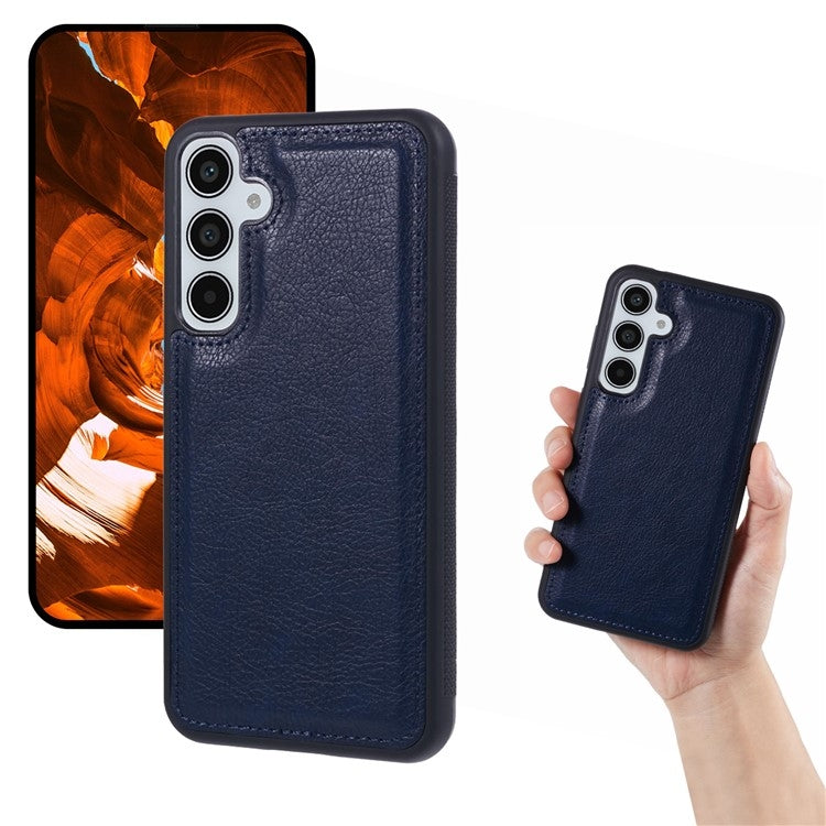 For Samsung Galaxy S25+ 5G Cowhide Texture Back Cover Phone Case(Black)