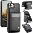 For iPhone 16e JEEHOOD J06 British Style RFID MagSafe Card Bag PU Phone Case(Black) - free shipping - PMc TechLife - Order now!