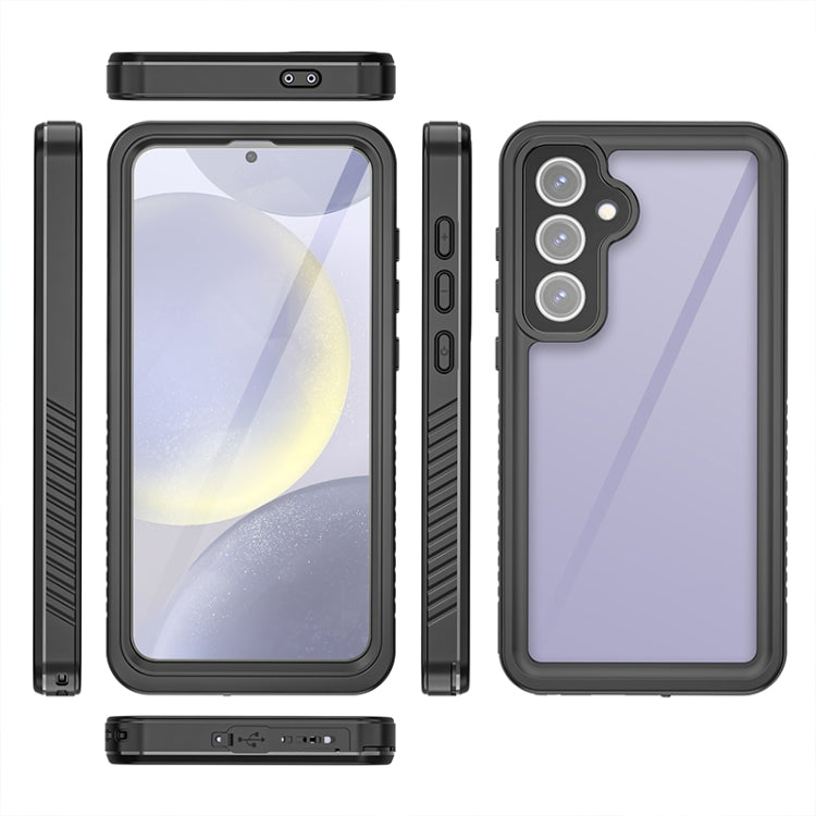 For Samsung Galaxy S24 FE 5G RedPepper Shockproof IP68 Water-resistant PC Hybrid TPU Phone Case(Black)