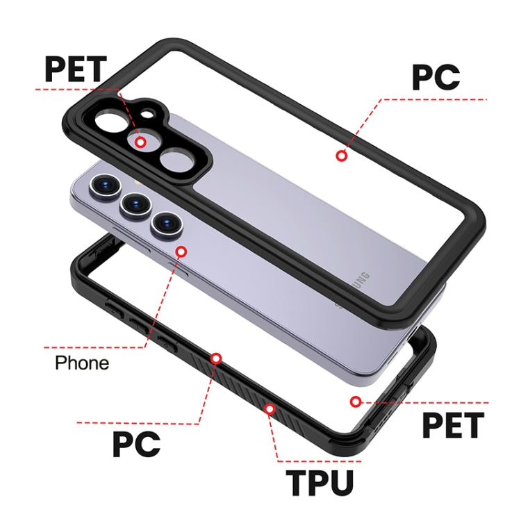For Samsung Galaxy S24 FE 5G RedPepper Shockproof IP68 Water-resistant PC Hybrid TPU Phone Case(Black)