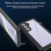For Samsung Galaxy S24 FE 5G RedPepper Shockproof IP68 Water-resistant PC Hybrid TPU Phone Case(Black)