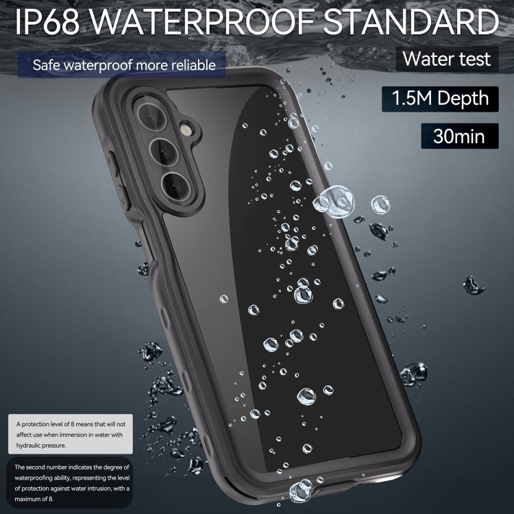 For Samsung Galaxy A16 5G / 4G RedPepper IP68 Water-resistant PC Hybrid TPU Phone Case(Black)