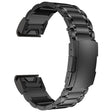 For Garmin 22mm Five-beads Titanium Alloy Push Buckle Metal Quick Release Watch Band(Black) - free shipping - PMc TechLife - Order now!